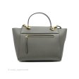 Celine Mini Belt Bag Grey Grained Calfskin Gold Hardware For Sale