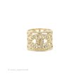 Chanel CC Pearl Ring Gold Tone 19C Online