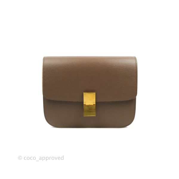 Celine Medium Classic Box Flap Bag Souris Liege Calfskin Online Sale