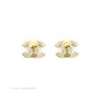 Chanel CC Pearl Earrings Gold Tone 21V Online Hot Sale