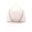 Chanel Small Coco Handle Quilted Lilac Pink Light Gold Hardware Hot on Sale