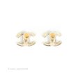 Chanel CC Crystal Earrings Gold Tone 19A Supply