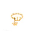 Dior Petit CD Ring Pink Crystals Rose Gold-Finish Metal Online