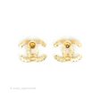 Chanel Pearl Crystal CC Earrings Gold Tone 21V Online Sale