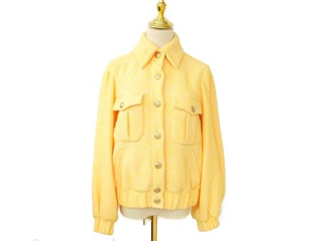 Chanel Yellow Tweed Jacket 21S Online Hot Sale