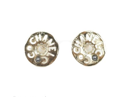 Chanel Egypt Coco Chanel Cutout Crystal Stud Earrings 19A Fashion