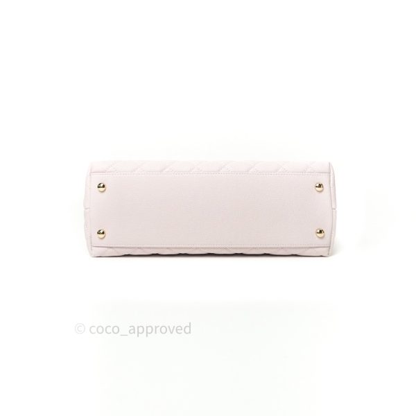 Chanel Small Coco Handle Quilted Lilac Pink Light Gold Hardware Hot on Sale