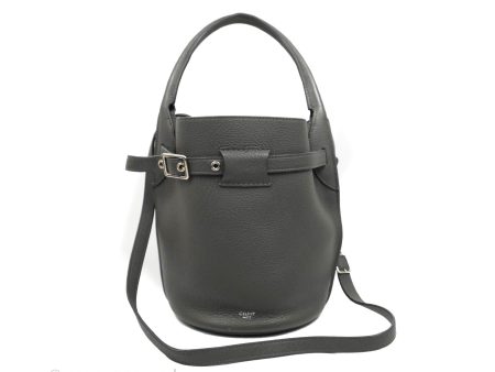 Celine Big Bag Nano Bucket Grey Grained Calfskin For Discount