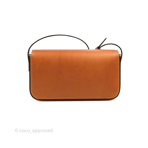 Celine Triomphe Shoulder Bag Tan Calfskin Hot on Sale