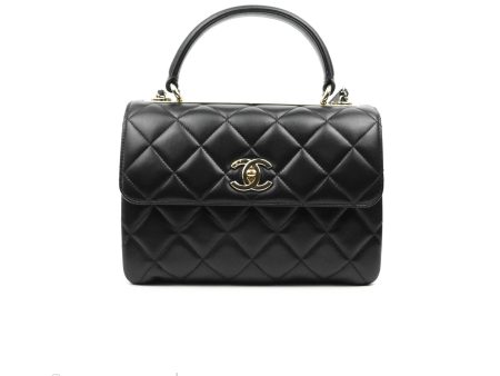 Chanel Trendy CC Small Black Lambskin Gold Hardware For Cheap