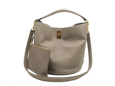 Celine Bucket 16 Bag in Supple Grained Calfskin Pebble Gold Hardware on Sale