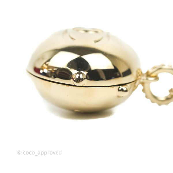 Chanel CC Locket Necklace Gold Tone 21S Online Hot Sale