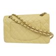 CHANEL 2001-2003 Classic Double Flap Medium Beige Caviar 87886 Sale