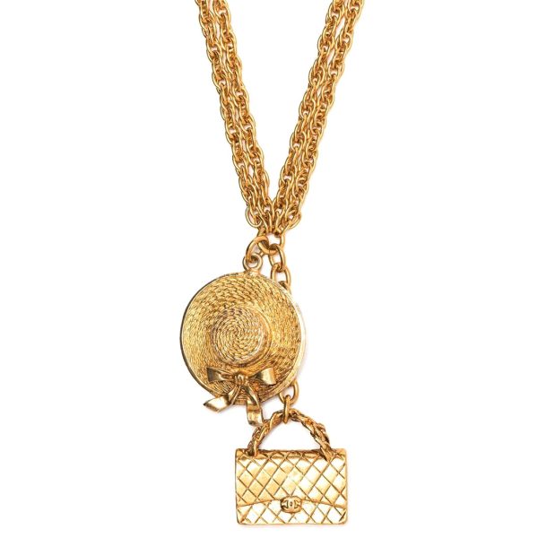 CHANEL Bag Charm Chain-Link Necklace Sale