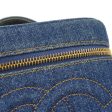 CHANEL 1996-1997 Timeless Vanity Handbag Indigo Denim 97458 For Cheap