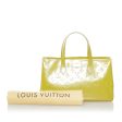 Louis Vuitton Wilshire Boulevard PM Yellow Monogram Vernis For Sale