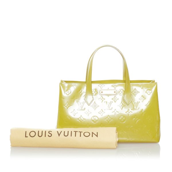 Louis Vuitton Wilshire Boulevard PM Yellow Monogram Vernis For Sale