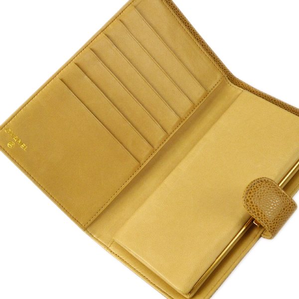 CHANEL 2000-2001 Timeless Long Wallet Beige Caviar 67958 For Discount