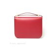 Celine Box Calfskin Medium Classic Box Flap Red Hot on Sale