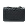 Chanel Classic Jumbo Double Flap Maxi Black Caviar Silver Hardware Online Sale